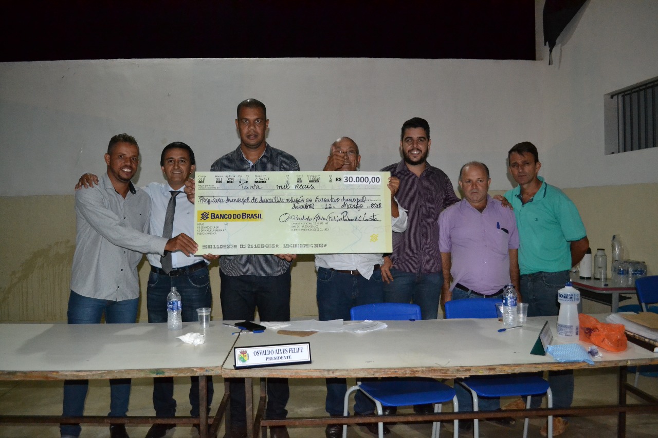 Câmara Municipal de Miraí repassa R$ 30.000,00