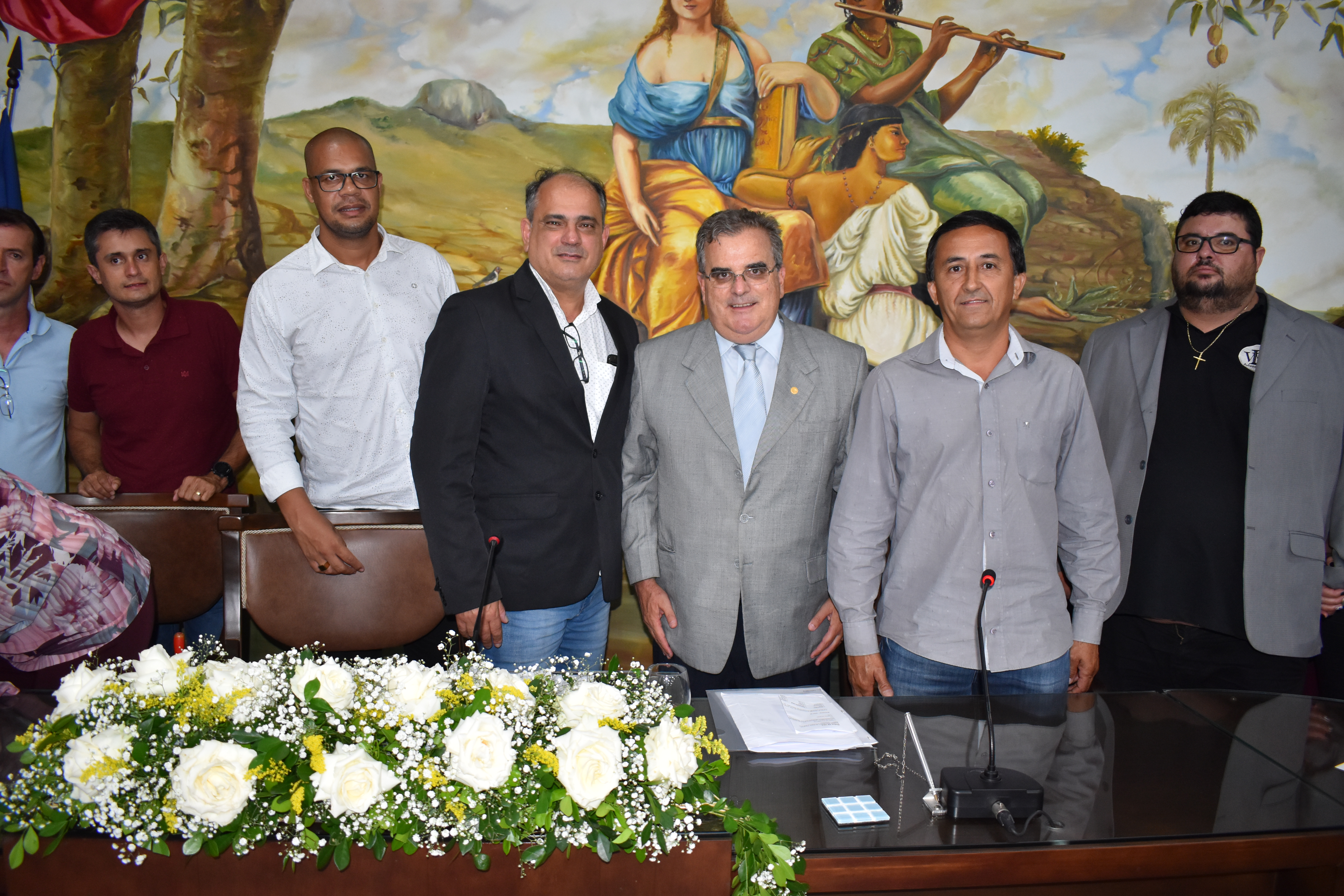A Câmara Municipal de Miraí participou do evento realizado pela Câmara Municipal de Úba.