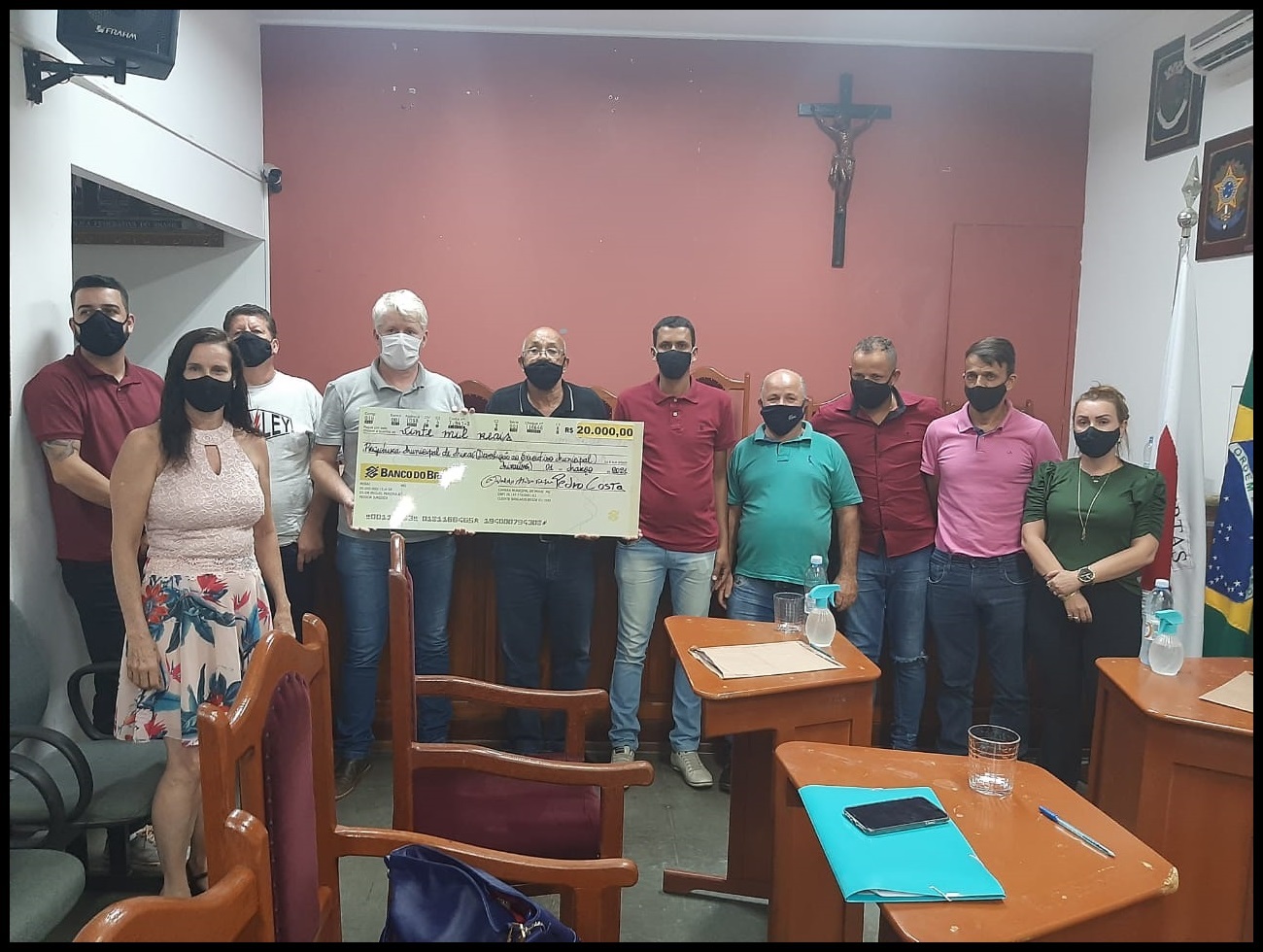Câmara Municipal de Miraí repassou aos cofres públicos o valor de R$20.000,00